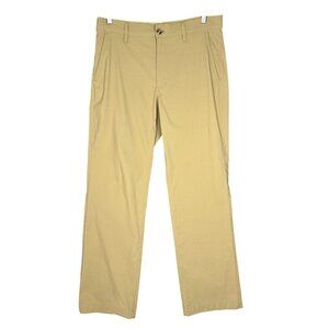 Eddie Bauer Mens Pants 32x30 Tan Nylon Spandex Straight Leg Active Golf Work Cas